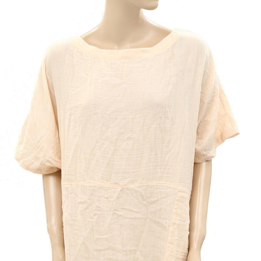 Free People Endless Summer Midi Dress Kaftan Kimono Cotton Oversized M - Picture 2 of 4